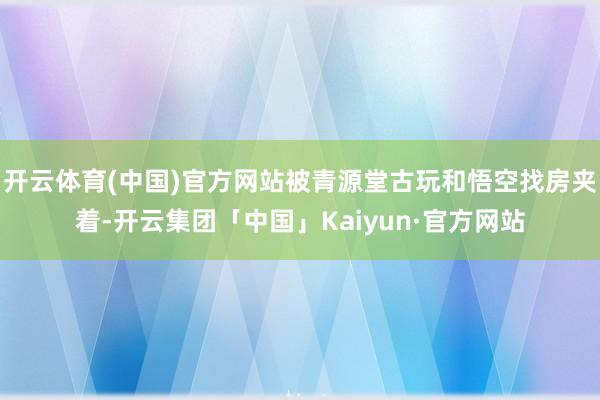 开云体育(中国)官方网站被青源堂古玩和悟空找房夹着-开云集团「中国」Kaiyun·官方网站