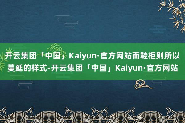开云集团「中国」Kaiyun·官方网站而鞋柜则所以蔓延的样式-开云集团「中国」Kaiyun·官方网站